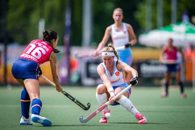 ROTTERDAM, 21-06-2026, HC Rotterdam, FIH Hockey Pro League Women, Season 2025-2026. Match between Netherlands and Spain (2nd match) , Picture shows Netherlands - Spain (2nd match)  x204526013x Copyright: