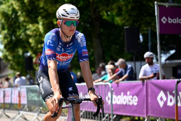 Baloise Belgium Tour 2026 Stage 5 HOEILAART, BELGIUM - JUNE 21 : Del Grosso Tibor (NED) of Alpecin Premier Tech before the start of the race during stage 5 of the 95th edition of Baloise Tour of Belgium an UCI ProSeries 2.Pro cycling road race stage for Men Elite of 183.6 km with start in Gingelom and finish in Hoeilaart on June 21, 2026 in Hoeilaart, Belgium, 21 06 2026 ( Motordriver Stephan Boone - Hoeilaart Belgium  Copyright: xTomasxSiskx