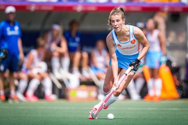 ROTTERDAM, 21-06-2026, HC Rotterdam, FIH Hockey Pro League Women, Season 2025-2026. Match between Netherlands and Spain (2nd match) , Picture shows Netherlands player Xan de Waard Netherlands - Spain (2nd match)  x204526273x Copyright: