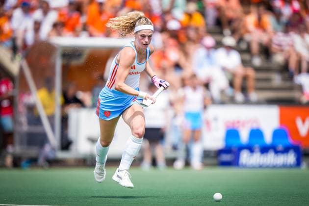 ROTTERDAM, 21-06-2026, HC Rotterdam, FIH Hockey Pro League Women, Season 2025-2026. Match between Netherlands and Spain (2nd match) , Picture shows Netherlands player Yibbi Jansen Netherlands - Spain (2nd match)  x204526333x Copyright:
