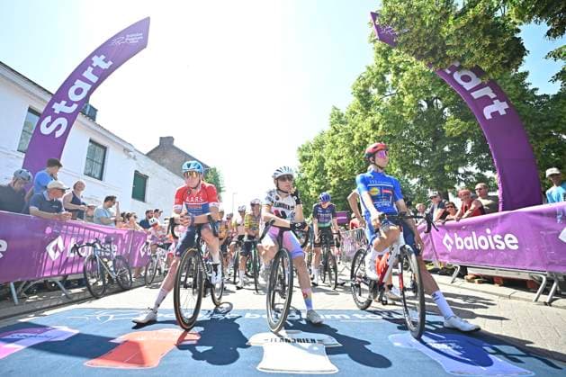 Baloise Belgium Tour 2026 Stage 5 HOEILAART, BELGIUM - JUNE 21 : Alvarez Hector (ESP) of Lidl - Trek, Merlier Tim (BEL) of Soudal Quick Step, during stage 5 of the 95th edition of Baloise Tour of Belgium an UCI ProSeries 2.Pro cycling road race stage for Men Elite of 183.6 km with start in Gingelom and finish in Hoeilaart on June 21, 2026 in Hoeilaart, Belgium, 21 06 2026 ( Motordriver Stephan Boone - Hoeilaart Belgium  Copyright: xTomasxSiskx