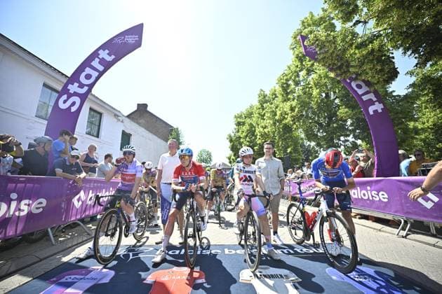 Baloise Belgium Tour 2026 Stage 5 HOEILAART, BELGIUM - JUNE 21 : Alvarez Hector (ESP) of Lidl - Trek, Aranburu Alex (ESP) of Cofidis, Merlier Tim (BEL) of Soudal Quick Step, during stage 5 of the 95th edition of Baloise Tour of Belgium an UCI ProSeries 2.Pro cycling road race stage for Men Elite of 183.6 km with start in Gingelom and finish in Hoeilaart on June 21, 2026 in Hoeilaart, Belgium, 21 06 2026 ( Motordriver Stephan Boone - Hoeilaart Belgium  Copyright: xTomasxSiskx