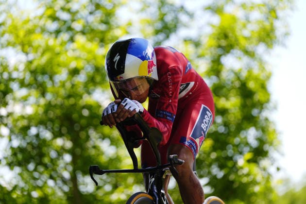 Italy s Davide Donati of Red Bull - Bora - Hansgrohe Rookies during Stage 8 of the Giro Next Gen 2026 Individual Time Trial, from Villa Sant Angelo to L Aquila, Italy, Sunday, June 21, 2026.  Copyright: xFabioxFerrari LaPressex
