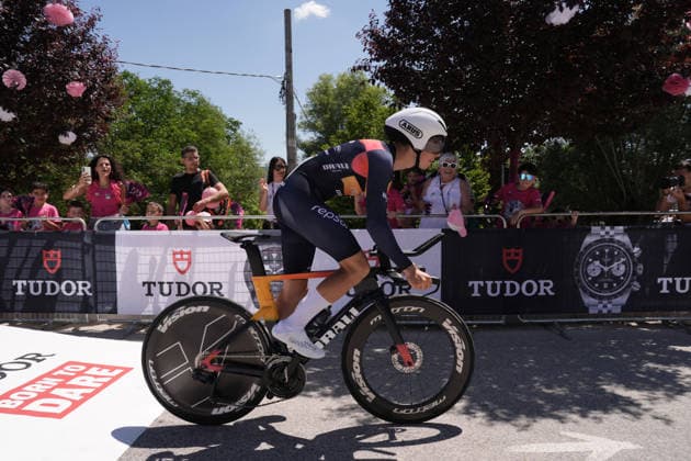 Norway s Sebastian Veslum of Team Drali - Repsol during Stage 8 of the Giro Next Gen 2026 Individual Time Trial, from Villa Sant Angelo to L Aquila, Italy, Sunday, June 21, 2026.  Copyright: xMassimoxPaolone LaPressex