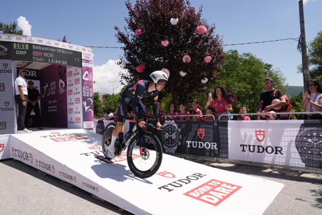 Norway s Sebastian Veslum of Team Drali - Repsol during Stage 8 of the Giro Next Gen 2026 Individual Time Trial, from Villa Sant Angelo to L Aquila, Italy, Sunday, June 21, 2026.  Copyright: xMassimoxPaolone LaPressex