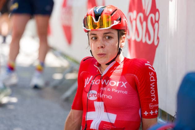 VILLARS-SUR-OLLON, SWITZERLAND - JUNE 21: Steffi Haberlin of Switzerland and Team SD Worx - Protime after the 89th Tour de Suisse 2026 on June 21, 2026 in Villars-sur-Ollon, Switzerland. *** VILLARS SUR OLLON, SWITZERLAND, JUNE 21 Copyright: xJustPictures.ch PascalxvonxBürenx jp-en-EuSpIm-Pavo_Fotografie-00616
