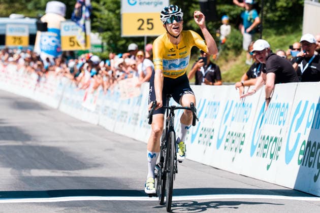 VILLARS-SUR-OLLON, SWITZERLAND - JUNE 21: Marlen Reusser of Switzerland and Movistar Team after the 89th Tour de Suisse 2026 on June 21, 2026 in Villars-sur-Ollon, Switzerland. *** VILLARS SUR OLLON, SWITZERLAND, JUNE 21 Marlen Reusser of Switzerland and the Movistar Team after the 89th Tour de Suisse 2026 on June 21, 2026, in Villars sur Ollon, Switzerland,detected_source_language Copyright: xJustPictures.ch PascalxvonxBürenx jp-en-EuSpIm-Pavo_Fotografie-00117-2