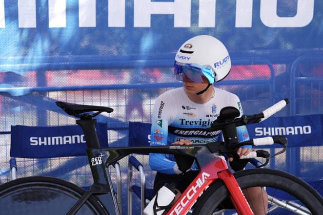Italy s Tommaso Alunni of MG.K Vis Costruzioni E Ambiente during Stage 8 of the Giro Next Gen 2026 Individual Time Trial, from Villa Sant Angelo to L Aquila, Italy, Sunday, June 21, 2026.  Copyright: xMassimoxPaolone LaPressex