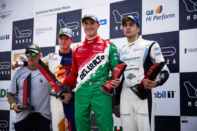 IPA85907844 - Andrea Bristot (ITA), winner of Rounds 5–6 of the Porsche Carrera Cup Italia. At the Autodromo di Monza in Monza, MB. On June 21, 2026.  Copyright: xRiccardoxSpadettoxDexPaulis IPAxSportx xx 85907844