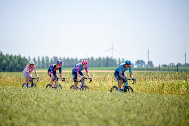Baloise Belgium Tour 2026 Stage 5 HOEILAART, BELGIUM - JUNE 21 : Romele Alessandro (ITA) of XDS Astana Team in action during stage 5 of the 95th edition of Baloise Tour of Belgium an UCI ProSeries 2.Pro cycling road race stage for Men Elite of 183.6 km with start in Gingelom and finish in Hoeilaart on June 21, 2026 in Hoeilaart, Belgium, 21 06 2026 ( Motordriver Stephan Boone - Hoeilaart Belgium  Copyright: xTomasxSiskx