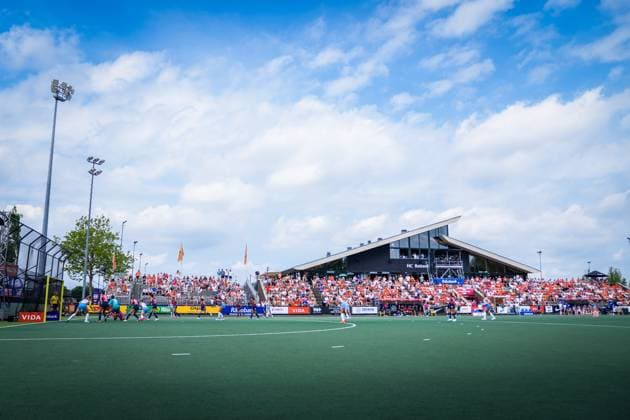ROTTERDAM, 21-06-2026, HC Rotterdam, FIH Hockey Pro League Women, Season 2025-2026. Match between Netherlands and Spain (2nd match) , Picture shows overview during the match Netherlands - Spain (2nd match)  x204526663x Copyright: