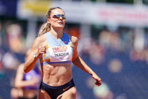 2026-06-21 - FBK Games 2026 HENGELO, NETHERLANDS - JUNE 21: Viktoriya Tkachuk of Ukraine during the FBK Games 2026 at the FBK Stadion on June 21, 2026 in Hengelo, Netherlands Hengelo FBK Stadion Netherlands Content not available for redistribution in The Netherlands directly or indirectly through any third parties. Copyright: xAndrexWeeningx