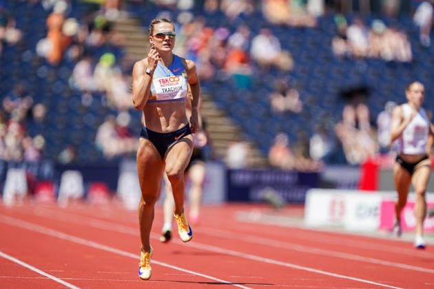 2026-06-21 - FBK Games 2026 HENGELO, NETHERLANDS - JUNE 21: Viktoriya Tkachuk of Ukraine during the FBK Games 2026 at the FBK Stadion on June 21, 2026 in Hengelo, Netherlands Hengelo FBK Stadion Netherlands Content not available for redistribution in The Netherlands directly or indirectly through any third parties. Copyright: xAndrexWeeningx