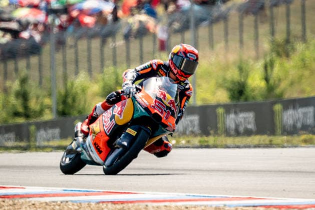 Czech Republic motorcycle Grand Prix BRNO, CZECH REPUBLIC - JUNE 21: Spanish Moto3 rider Brian Uriarte of Red Bull KTM Ajo in action at the Grand Prix of Czechia at the Masaryk Circuit in Brno, Czech Republic, 21 June 2026. Lukas Kabon Anadolu Brno Czechia. Editorial use only. Please get in touch for any other usage.  Copyright: x2026xAnadoluxLukasxKabonx