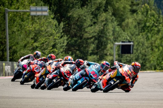 Czech Republic motorcycle Grand Prix BRNO, CZECH REPUBLIC - JUNE 21: Spanish Moto3 rider Brian Uriarte of Red Bull KTM Ajo in action at the Grand Prix of Czechia at the Masaryk Circuit in Brno, Czech Republic, 21 June 2026. Lukas Kabon Anadolu Brno Czechia. Editorial use only. Please get in touch for any other usage.  Copyright: x2026xAnadoluxLukasxKabonx