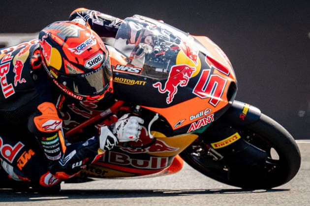 Czech Republic motorcycle Grand Prix BRNO, CZECH REPUBLIC - JUNE 21: Spanish Moto3 rider Brian Uriarte of Red Bull KTM Ajo in action at the Grand Prix of Czechia at the Masaryk Circuit in Brno, Czech Republic, 21 June 2026. Lukas Kabon Anadolu Brno Czechia. Editorial use only. Please get in touch for any other usage.  Copyright: x2026xAnadoluxLukasxKabonx