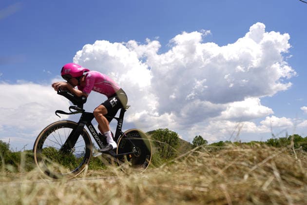 The race. EF Education - Aevolo during Stage 8 of the Giro Next Gen 2026 Individual Time Trial, from Villa Sant Angelo to L Aquila, Italy, Sunday, June 21, 2026.  Copyright: xFabioxFerrari LaPressex