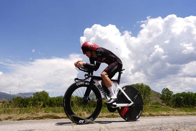 France s Baptiste Lecoq of Tudor Pro Cycling Team U23 during Stage 8 of the Giro Next Gen 2026 Individual Time Trial, from Villa Sant Angelo to L Aquila, Italy, Sunday, June 21, 2026.  Copyright: xFabioxFerrari LaPressex