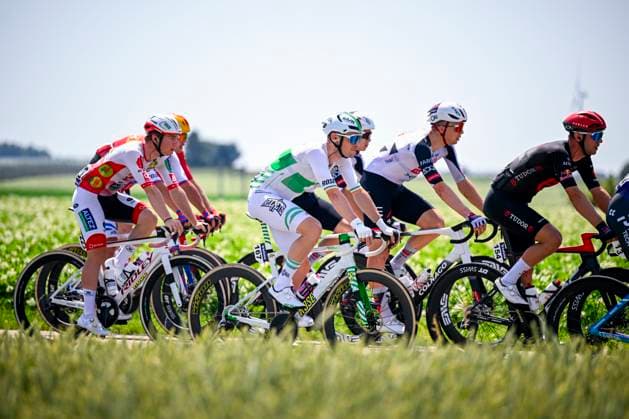 Baloise Belgium Tour 2026 Stage 5 HOEILAART, BELGIUM - JUNE 21 : Townsend Rory (IRL) of Unibet Rose Rockets in action during stage 5 of the 95th edition of Baloise Tour of Belgium an UCI ProSeries 2.Pro cycling road race stage for Men Elite of 183.6 km with start in Gingelom and finish in Hoeilaart on June 21, 2026 in Hoeilaart, Belgium, 21 06 2026 ( Motordriver Stephan Boone - Hoeilaart Belgium  Copyright: xTomasxSiskx