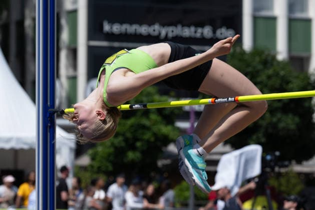 ESSEN, GERMANY - JUNE 21: Evers Carolin (SV Werder Bremen, GER - High Jump) during the Tag der Überflieger at Essen on June 21, 2026 in Essen, Germany. Germany Copyright: xPeterxWeberx
