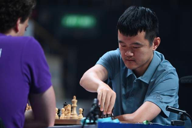 RECORD DATE NOT STATED HONG KONG-SPORTS Ding Liren Ding Liren, a Chinese player battles Hans Moke, an Armenian player during Final of FIDE World Team Rapid and Blitz Chess Championships 2026 in Hong Kong, June 21, 2026. NEXPHER Kobe Li Hong Kong