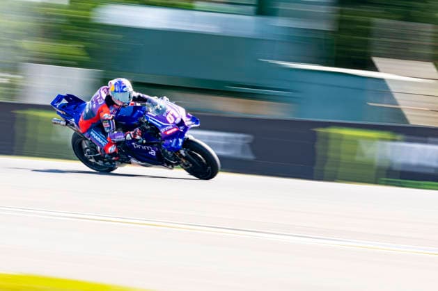 MotoGP Grand Prix Of Czechia Warm Up Number 7 Prima Pramac Yamaha MotoGP rider Toprak Razgatlioglu during the warm-up at the 2026 MotoGP Grand Prix of Czechia, On June 21, 2026. Brno Brno Czech Republic  Copyright: xStephenxBlackberryx originalFilename:blackberry-2026moto260624_nprCc.jpg