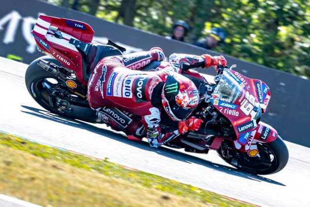 MotoGP Grand Prix Of Czechia Warm Up Number 63 Ducati Lenovo Team rider Francesco Bagnaia during the warm-up at the 2026 MotoGP Grand Prix of Czechia, On June 21, 2026. Brno Brno Czech Republic  Copyright: xStephenxBlackberryx originalFilename:blackberry-2026moto260624_npwOJ.jpg