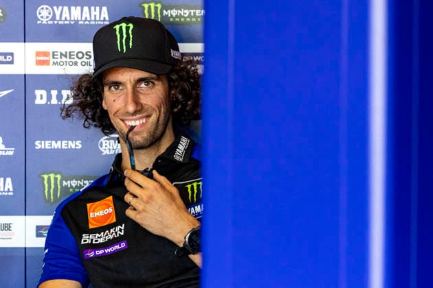MotoGP Grand Prix Of Czechia Warm Up Number 42 Monster Energy Yamaha MotoGP rider Alex Rins during the warm-up at the 2026 MotoGP Grand Prix of Czechia, On June 21, 2026. Brno Brno Czech Republic  Copyright: xStephenxBlackberryx originalFilename:blackberry-2026moto260624_npQ1D.jpg