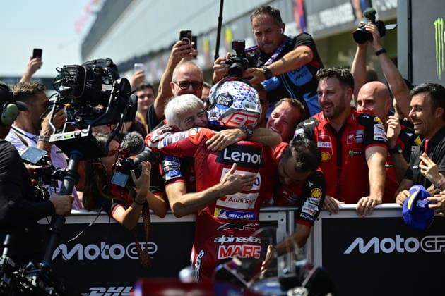 Czech Republic motorcycle Grand Prix, MotoGP World Championship, WM, Weltmeisterschaft MotoGP category, in Brno, Czech Republic, on June 21, 2026. Winner Marc Marquez of Spain, Ducati Lenovo Team. (CTKxPhoto VaclavxSalek) CTKPhotoP2026062103687  CTKPhotoP2026062103687