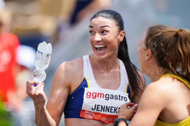 2026-06-21 - FBK Games 2026 HENGELO, NETHERLANDS - JUNE 21: Michelle Jenneke of Australia during the FBK Games 2026 at the FBK Stadion on June 21, 2026 in Hengelo, Netherlands Hengelo FBK Stadion Netherlands Content not available for redistribution in The Netherlands directly or indirectly through any third parties. Copyright: xAndrexWeeningx