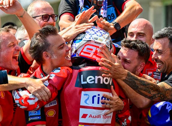 Czech Republic motorcycle Grand Prix, MotoGP World Championship, WM, Weltmeisterschaft MotoGP category, in Brno, Czech Republic, on June 21, 2026. Winner Marc Marquez of Spain, Ducati Lenovo Team. (CTKxPhoto VaclavxSalek) CTKPhotoP2026062103767  CTKPhotoP2026062103767