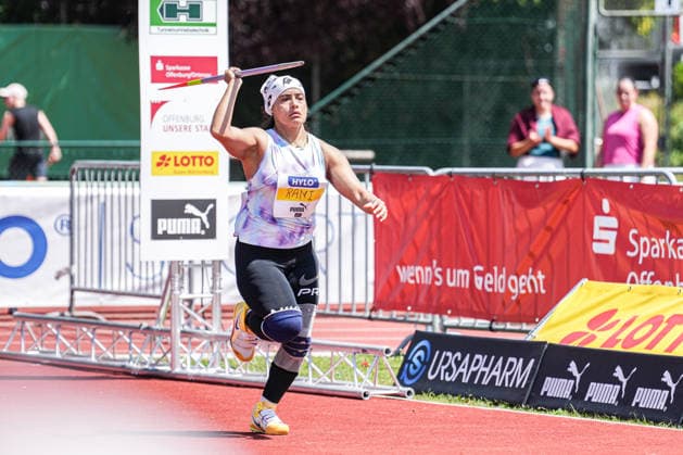 10. Hylo Speerwurfmeeting Frauen, Offenburg, 21.06.2026 Annu Rani (Indien) 10. Hylo Speerwurfmeeting Frauen, ETSV Stadion, Offenburg (Baden-Wuerttemberg), 21.06.2026 *** 10th Hylo Womens Javelin Throw Meet, Offenburg, June 21, 2026 Annu Rani, India 10th Hylo Womens Javelin Throw Meet, ETSV Stadium, Offenburg, Baden-Württemberg, June 21, 2026,detected_source_language Copyright: xBEAUTIFULxSPORTS Boscox