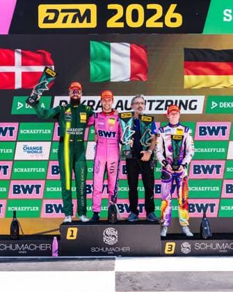 DTM, 5. + 6. Rennen DEKRA Lausitzring 2026 14 Ferrari 296 GT3 EVO, EMIL FREY RACING: Matteo Cairoli: picture by Gruppe C Photography Schipkau Lausitzring Brandenburg Deutschland Copyright: xGruppexCxPhotographyx