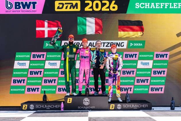 DTM, 5. + 6. Rennen DEKRA Lausitzring 2026 14 Ferrari 296 GT3 EVO, EMIL FREY RACING: Matteo Cairoli: picture by Gruppe C Photography Schipkau Lausitzring Brandenburg Deutschland Copyright: xGruppexCxPhotographyx