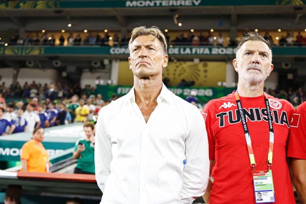 Herve Renard (TUN), JUNE 20, 2026 - Football Soccer : FIFA World Cup, WM, Weltmeisterschaft, Fussball 2026 match between Tunisia - Japan at the Monterrey Stadium in Monterrey, Mexico. Noxthirdxpartyxsales  aflo_335238222 MutsuxKawamorix