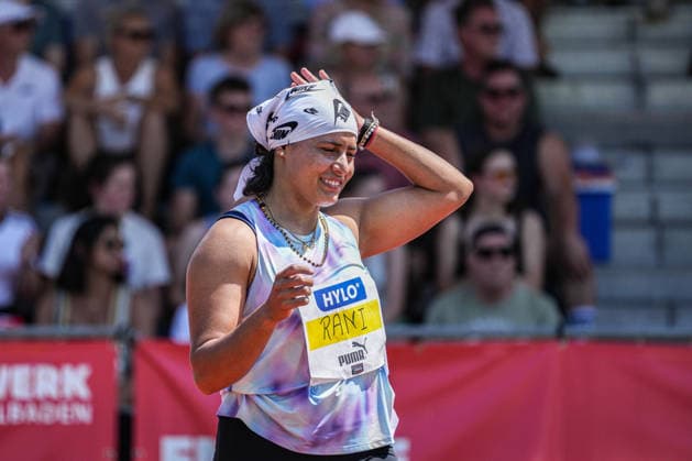 10. Hylo Speerwurfmeeting Frauen, Offenburg, 21.06.2026 Annu Rani (Indien) 10. Hylo Speerwurfmeeting Frauen, ETSV Stadion, Offenburg (Baden-Wuerttemberg), 21.06.2026 *** 10th Hylo Womens Javelin Throw Meet, Offenburg, June 21, 2026, Annu Rani, India, 10th Hylo Womens Javelin Throw Meet, ETSV Stadium, Offenburg, Baden-Württemberg, June 21, 2026,detected_source_language Copyright: xBEAUTIFULxSPORTS Boscox