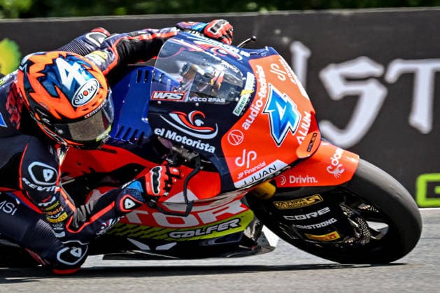 Czech Republic motorcycle Grand Prix BRNO, CZECH REPUBLIC - JUNE 21: Spanish Moto2 rider Ortola Ivan of QJMotor-Galfer-MSi in action at the Grand Prix of Czechia at the Masaryk Circuit in Brno, Czech Republic, 21 June 2026. Lukas Kabon Anadolu Brno Czech Republic. Editorial use only. Please get in touch for any other usage.  Copyright: x2026xAnadoluxLukasxKabonx