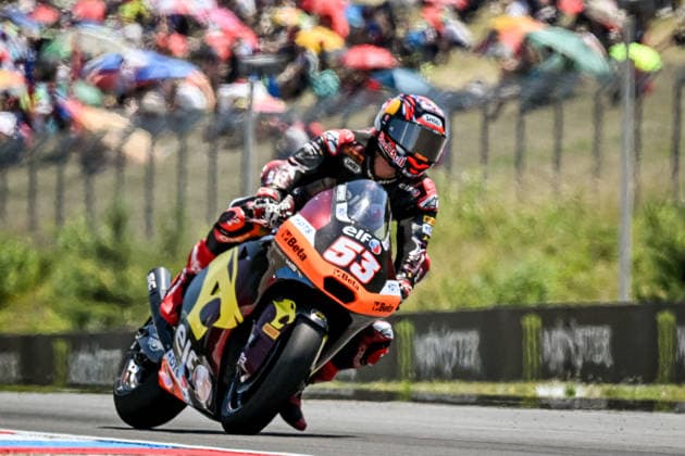 Czech Republic motorcycle Grand Prix BRNO, CZECH REPUBLIC - JUNE 21: Turkish Moto2 rider Deniz Oncu of ELM Marc VDS in action at the Grand Prix of Czechia at the Masaryk Circuit in Brno, Czech Republic, 21 June 2026. Lukas Kabon Anadolu Brno Czech Republic. Editorial use only. Please get in touch for any other usage.  Copyright: x2026xAnadoluxLukasxKabonx