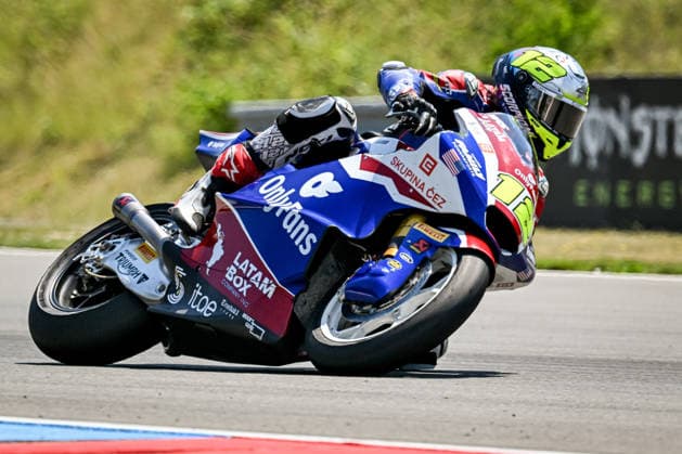 Czech Republic motorcycle Grand Prix BRNO, CZECH REPUBLIC - JUNE 21: Czech Moto2 rider Filip Salac of OnlyFans American Racing in action at the Grand Prix of Czechia at the Masaryk Circuit in Brno, Czech Republic, 21 June 2026. Lukas Kabon Anadolu Brno Czech Republic. Editorial use only. Please get in touch for any other usage.  Copyright: x2026xAnadoluxLukasxKabonx