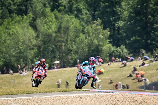 Czech Republic motorcycle Grand Prix BRNO, CZECH REPUBLIC - JUNE 21: Moto2 rider Alonso David of CFMoto Aspar Team in action at the Grand Prix of Czechia at the Masaryk Circuit in Brno, Czech Republic, 21 June 2026. Lukas Kabon Anadolu Brno Czech Republic. Editorial use only. Please get in touch for any other usage.  Copyright: x2026xAnadoluxLukasxKabonx