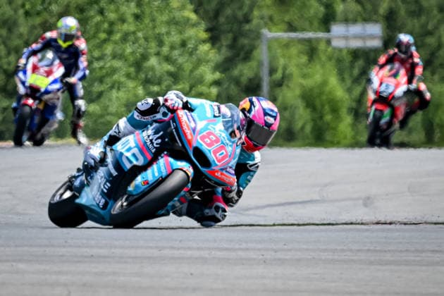 Czech Republic motorcycle Grand Prix BRNO, CZECH REPUBLIC - JUNE 21: Moto2 rider Alonso David of CFMoto Aspar Team in action at the Grand Prix of Czechia at the Masaryk Circuit in Brno, Czech Republic, 21 June 2026. Lukas Kabon Anadolu Brno Czech Republic. Editorial use only. Please get in touch for any other usage.  Copyright: x2026xAnadoluxLukasxKabonx