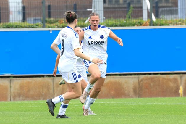 DEU, DFL, 1. FBL Frauen, Hertha BSC vs 1.FC Saarbruecken, 21.06.2026, Amateurstadion, Berlin, DEU, DFL, 1. FBL Frauen, Hertha BSC vs 1.FC Saarbruecken, im Bild 1:1 durch Yara Volpert (Saarbruecken 4) *** DEU, DFL, 1st Womens Bundesliga, Hertha BSC vs. 1 FC Saarbrücken, June 21, 2026, Amateur Stadium, Berlin, DEU, DFL, 1st Womens Bundesliga, Hertha BSC vs. 1 FC Saarbrücken, pictured nordphotoxGmbHx xEngler nph00076