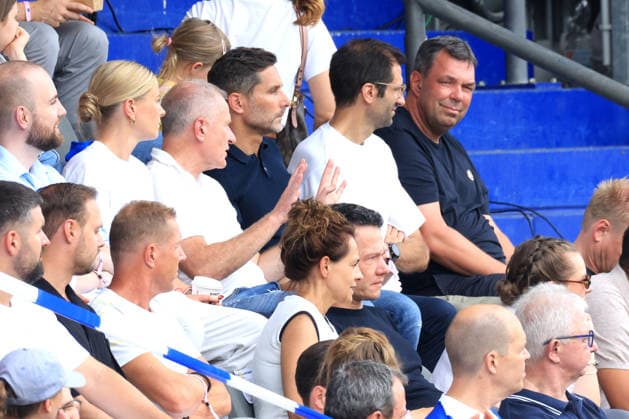 DEU, DFL, 1. FBL Frauen, Hertha BSC vs 1.FC Saarbruecken, 21.06.2026, Amateurstadion, Berlin, DEU, DFL, 1. FBL Frauen, Hertha BSC vs 1.FC Saarbruecken, im Bild , Stefan Leitl, Andre Mijatovic, Dr. Peter Goerlich *** DEU, DFL, 1st Womens Bundesliga, Hertha BSC vs. 1 FC Saarbrücken, June 21, 2026, Amateur Stadium, Berlin, DEU, DFL, 1st Womens Bundesliga, Hertha BSC vs. 1 FC Saarbrücken, pictured nordphotoxGmbHx xEngler nph00076