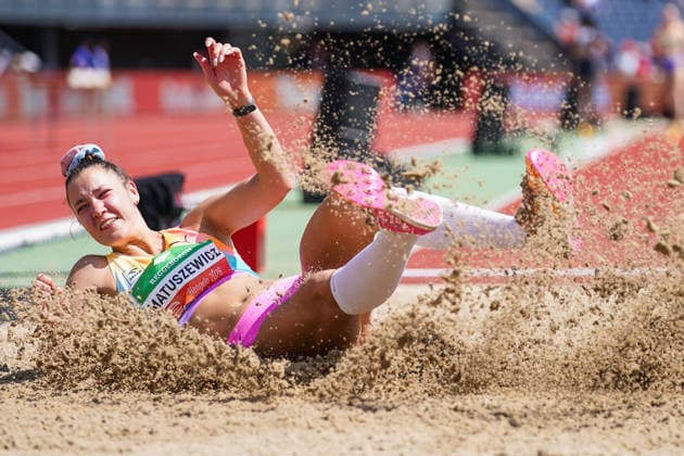 2026-06-21 - FBK Games 2026 HENGELO, NETHERLANDS - JUNE 21: Anne Matuszewicz of Poland during the FBK Games 2026 at the FBK Stadion on June 21, 2026 in Hengelo, Netherlands Hengelo FBK Stadion Netherlands Content not available for redistribution in The Netherlands directly or indirectly through any third parties. Copyright: xAndrexWeeningx