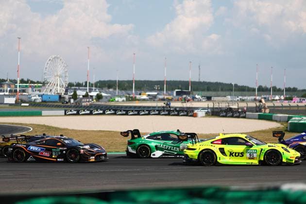 Start, 91 Thomas Preining (A Manthey), Porsche 911 GT3 R Evo, action Photo: Hoch Zwei Klettwitz Germany *** Start, 91 Thomas Preining A Manthey, Porsche 911 GT3 R Evo, action photo at Hoch Zwei, Klettwitz, Germany,detected_source_language