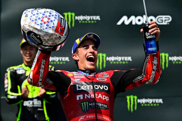 Czech Republic motorcycle Grand Prix, MotoGP World Championship, WM, Weltmeisterschaft MotoGP category, in Brno, Czech Republic, on June 21, 2026. Winner Marc Marquez of Spain, Ducati Lenovo Team. (CTKxPhoto VaclavxSalek) CTKPhotoP2026062103918  CTKPhotoP2026062103918