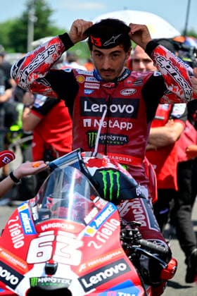 Czech Republic motorcycle Grand Prix, MotoGP World Championship, WM, Weltmeisterschaft MotoGP category, in Brno, Czech Republic, on June 21, 2026. Francesco Bagnaia of Italy, Ducati Lenovo Team. (CTKxPhoto VaclavxSalek) CTKPhotoP2026062103990  CTKPhotoP2026062103990