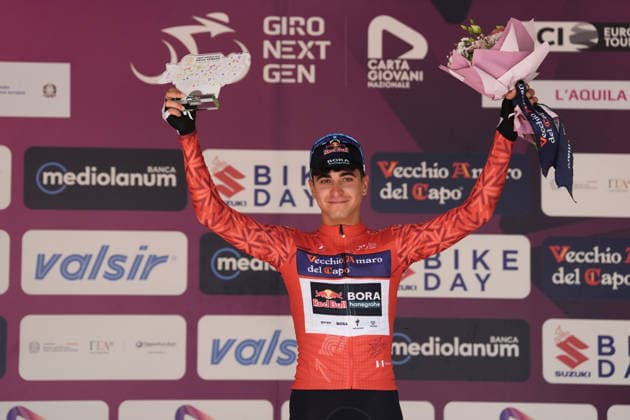 Italy s Davide Donati of Red Bull - Bora - Hansgrohe Rookies during Stage 8 of the Giro Next Gen 2026 Individual Time Trial, from Villa Sant Angelo to L Aquila, Italy, Sunday, June 21, 2026.  Copyright: xMassimoxPaolone LaPressex