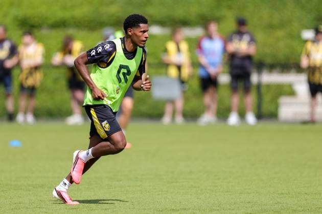 ARNHEM , 21-06-2026 , Nationaal Sportcentrum Papendal , season 2026 2027 , Dutch Keukenkampioen Divisie Football , First training Vitesse , picture shows Vitesse player Nathan Markelo First training Vitesse  x204529220x Copyright: