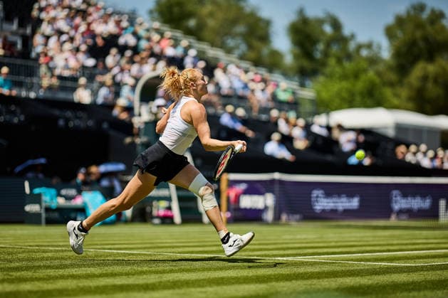June 21, 2026, Bad Homburg, Hessen, Germany: Katerina Siniakova of Czech Republic returns with forehand to Liudmila Samsonova during the BAD HOMBURG OPEN powered by SOLARWATTT- WTA500 - Womens Tennis, 21.6.2026 in Bad Homburg (Tennis-Club Bad Homburg), Germany - Photo: Tennis 2026: Bad Homburg Open - WTA500: SAMSONOVA 6:3 7:5 SINIAKOVA  - ZUMAs343 20260621_zsp_s343_003 Copyright: xMathiasxSchulzx